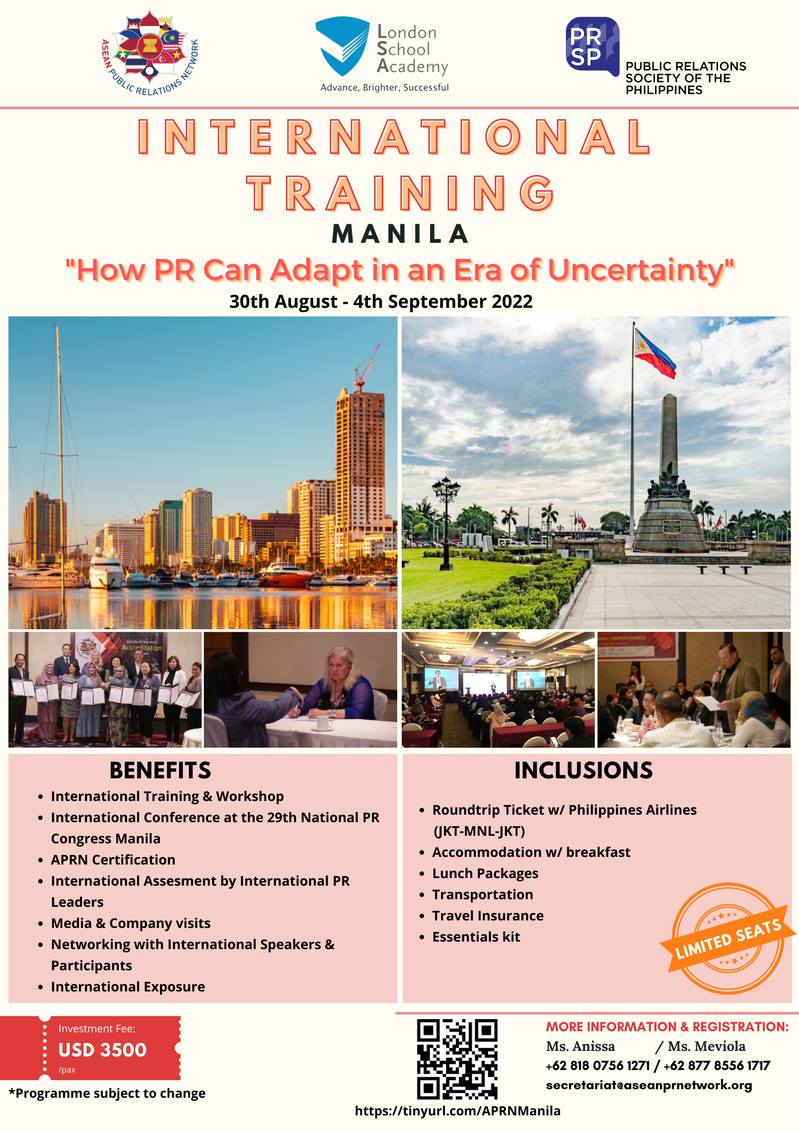 ASEAN PR Network organizes the International Training Program in Manila, Philippines